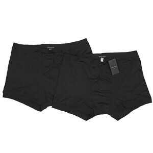 NEW Lot of 2 Pair Giorgio Armani Boxer Briefs Underwear!  e 56 33  Black  Italy